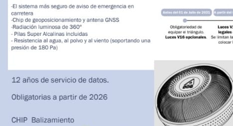 BALIZAS HOMOLOGADAS V16 CONECTADA CON DGT